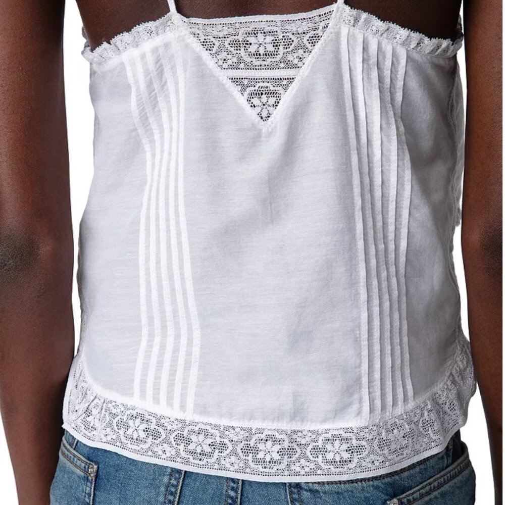 NWT- Zadig & Voltaire Calixia Tomboy Lace Trim Camisole XS - Picture 14 of 14